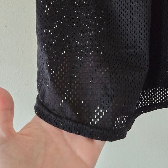 ZXSPORT Black Yellow White Gym Top Sports Bra with Jersey Underlay Size Small - Picture 7 of 14